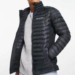 Columbia Powder Pass puffer jacket in black